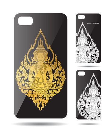 Phone line thai cover vector illustrationのイラスト素材