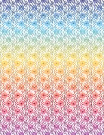 colorful floral of Thai pattern backgroundのイラスト素材
