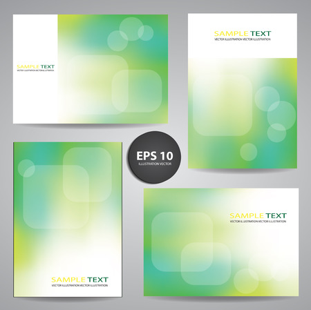 Set of Business Cards or Gift Cards Illustrationのイラスト素材