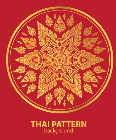 Thai art outline vectorのイラスト素材