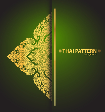 Thai art outline vectorのイラスト素材
