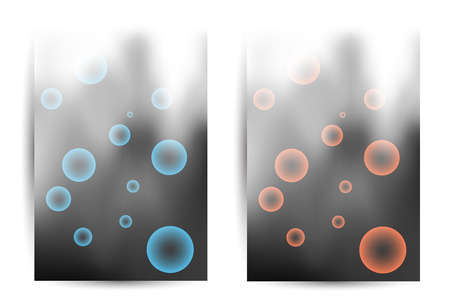 bubble on blur backgroundのイラスト素材