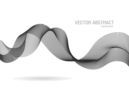 abstract business line wave vector backgroundのイラスト素材