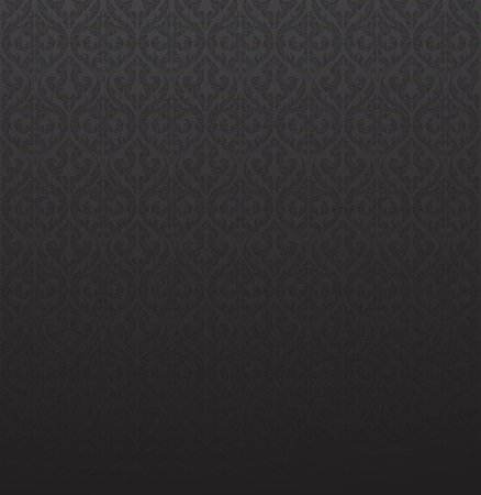 Line Thai, black color tradition seamless pattern backgroundのイラスト素材