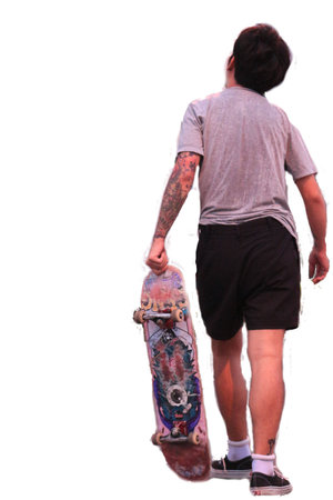 sketeboard manの写真素材