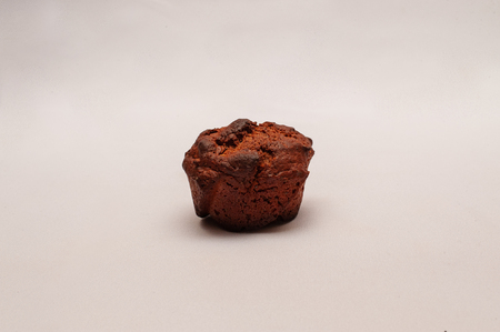 Chocolate cupcakes with fillingの写真素材