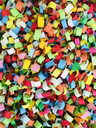 Colourful Texture from Paper Craftの写真素材