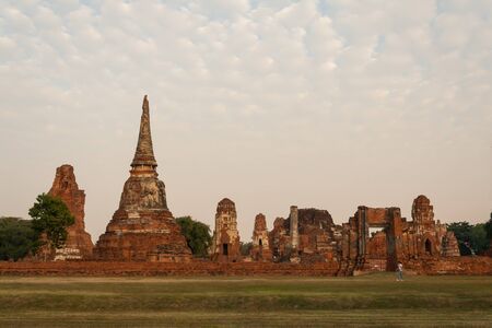 ancient city in Ayutthayaの写真素材
