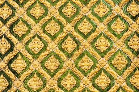 Thai Art in The Grand Palace Bangkok Thailandの写真素材