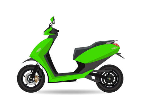 Vector Illustration of Electric Scooterのイラスト素材