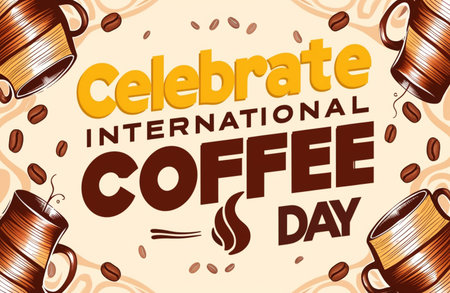 Celebrate International Coffee Day Designの素材
