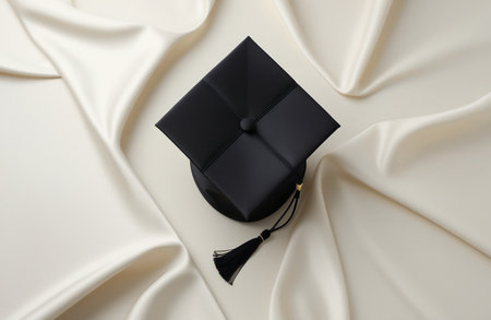 Black Graduation Cap Backgroundの素材