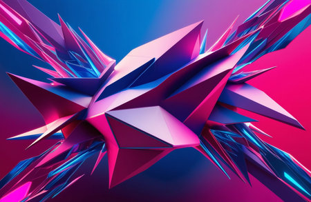 Colorful Polygonal Mesh Designの素材