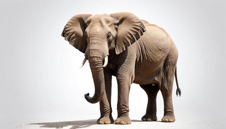 Elephant On White Backgroundの素材