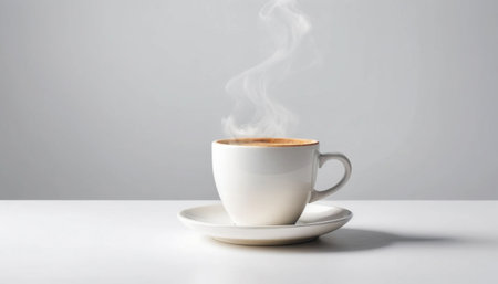 Coffee in white backgroundの素材