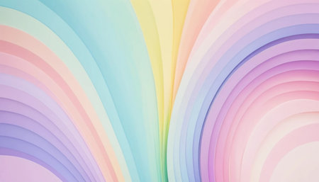 Light pastel rainbow blend artの素材