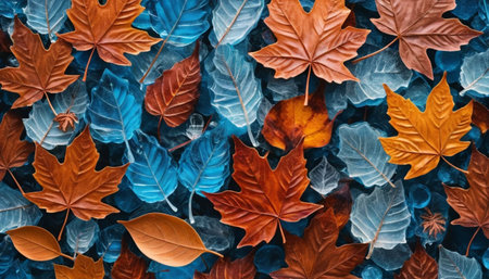 Copper Leaves and Glacier Flowの素材