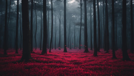 Crimson Petals and Forest Twilightの素材