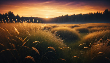 Golden Grass and Velvet Twilightの素材