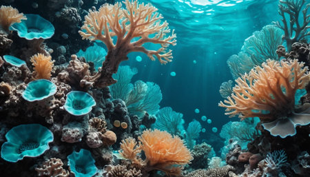 Ocean Coral and Liquid Glassの素材