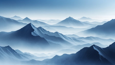 Misty Mountain and Glass Textureの素材