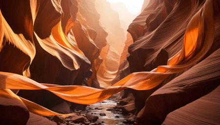 Sunlit Canyon and Silk Ribbonsの素材