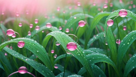 Emerald Flow and Pink Dewの素材