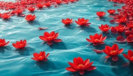 Scarlet Petals and Aqua Driftの素材