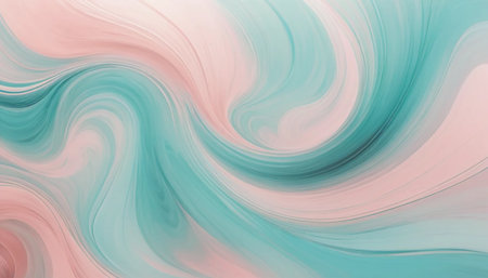 Turquoise Mist and Blush Wavesの素材