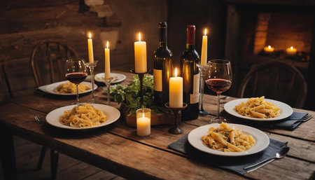 Charming Italian Table Dinnerの素材