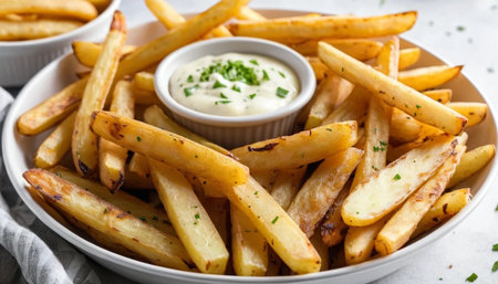 Freshly Fried French Fries Bowlの素材