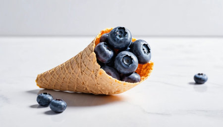 Blueberry Ice Cream Cone Styleの素材