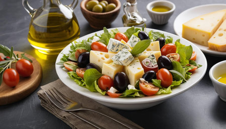 Italian Salad Bowl Presentationの素材