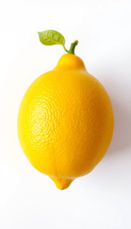 Fresh Whole Lemon Fruit Isolated On Clean White Backgroundの素材