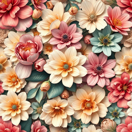 Beautiful Floral Nature Inspired Patternの素材