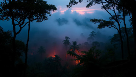 Twilight Magic In Forest Depthsの素材