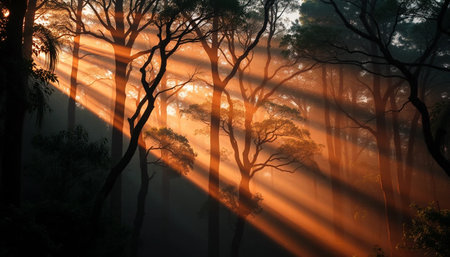 Twilight Magic In Forest Depthsの素材