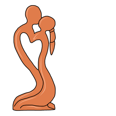 Couple in love for your designのイラスト素材