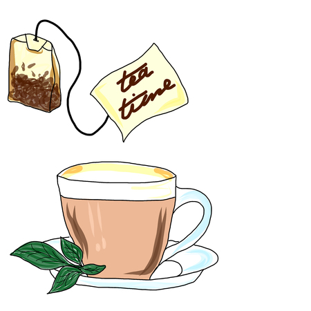 A cup of tea for your designのイラスト素材