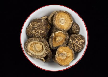 Premium dried Chinese shiitake Mushroomsの写真素材