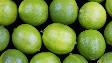 Delicious juicy ripe limesの写真素材