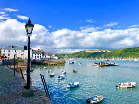River Dart, Bayard's Cove, in beautiful Dartmouth, Devon, Englandのeditorial素材