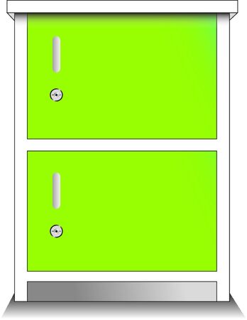 green cabinetのイラスト素材