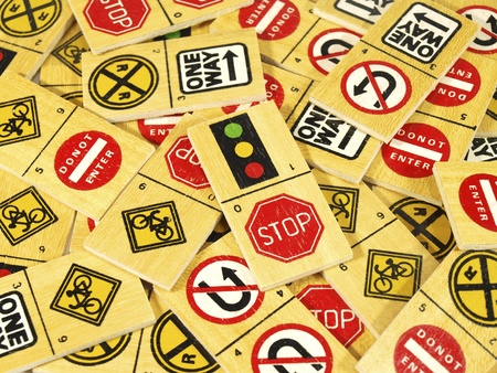 Traffic stop dominoes