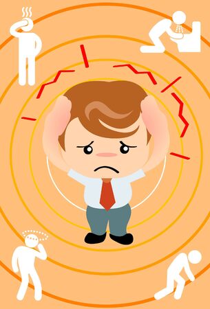 Business man headacheのイラスト素材