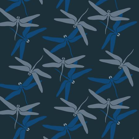 Japanese dragonflies patternのイラスト素材