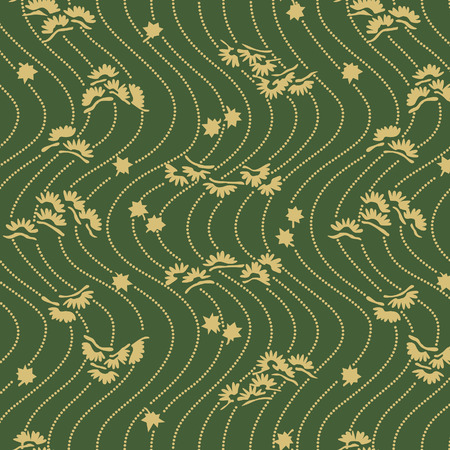Japanese Pine Wave Patternのイラスト素材