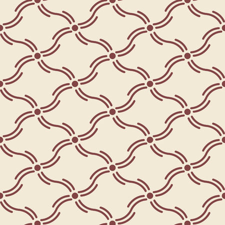 Japanese Wave Square Patternのイラスト素材