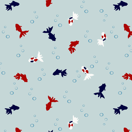 Japanese Cute Goldfish Patternの販売画像