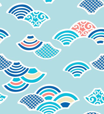 Japanese Festival Patternのイラスト素材